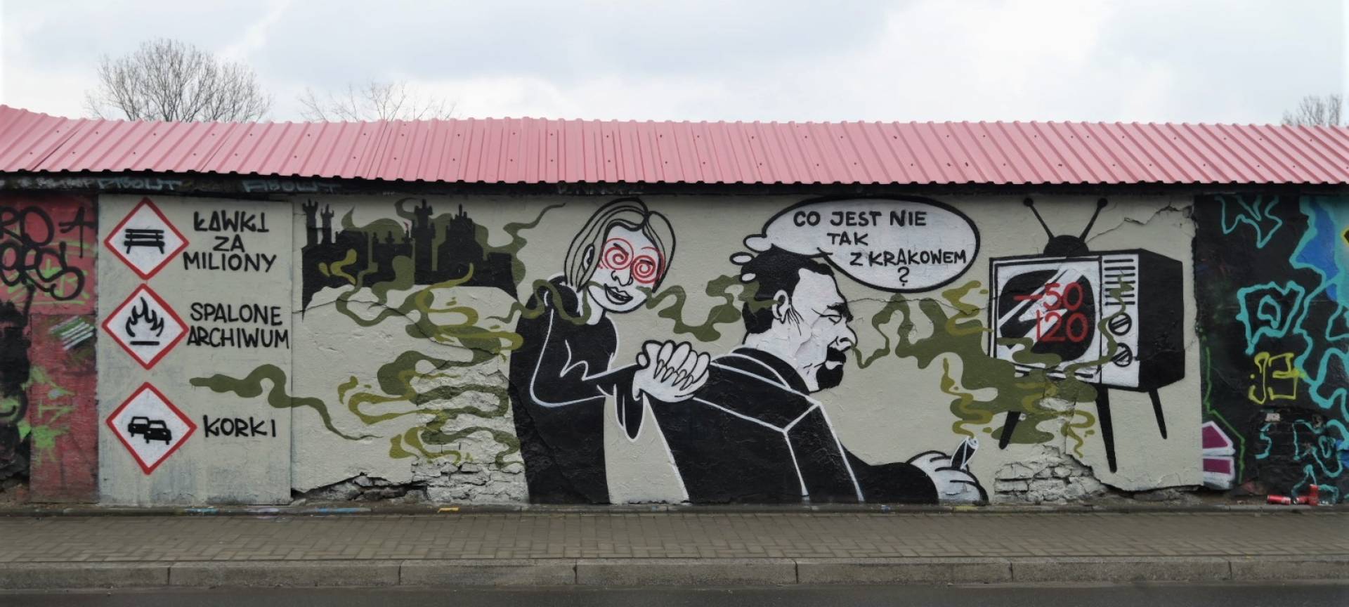 Prezydent o swojej karykaturze na muralu: „Muszę przyznać, że portret całkiem udany”