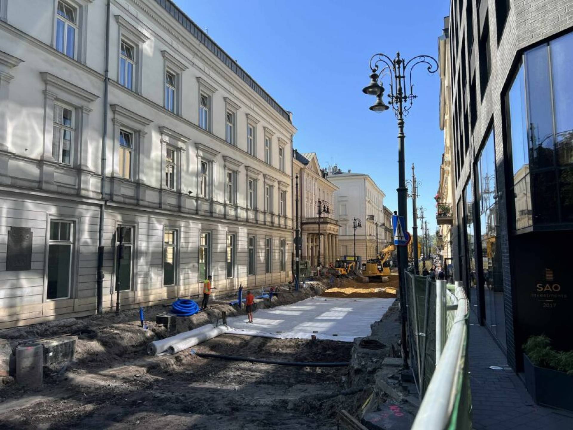 Ulica Straszewskiego bez tramwajów i autobusów. Drugi etap remontu