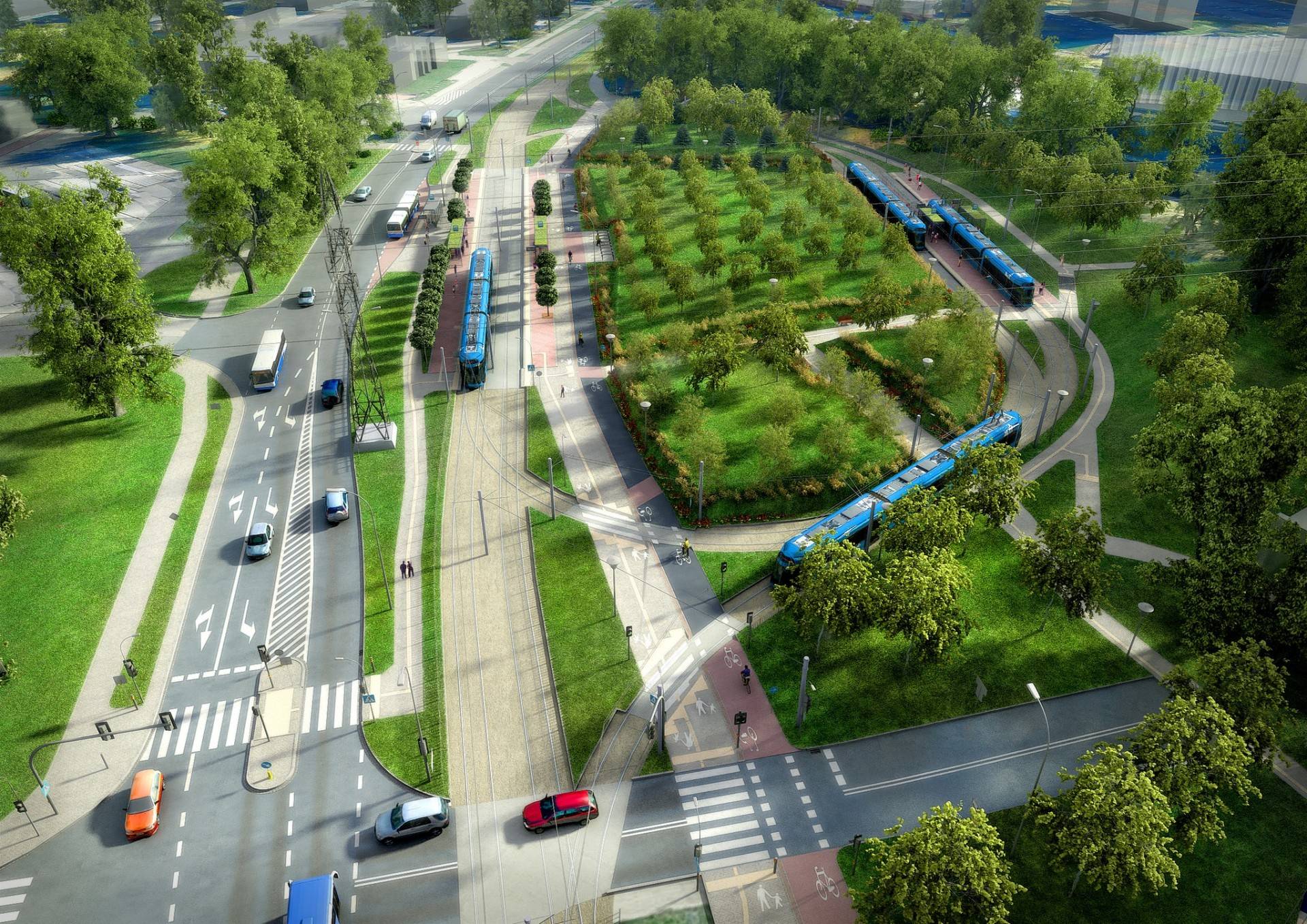 Nowe wizualizacje linii tramwajowej do Mistrzejowic, uwzględniono wnioski mieszkańców