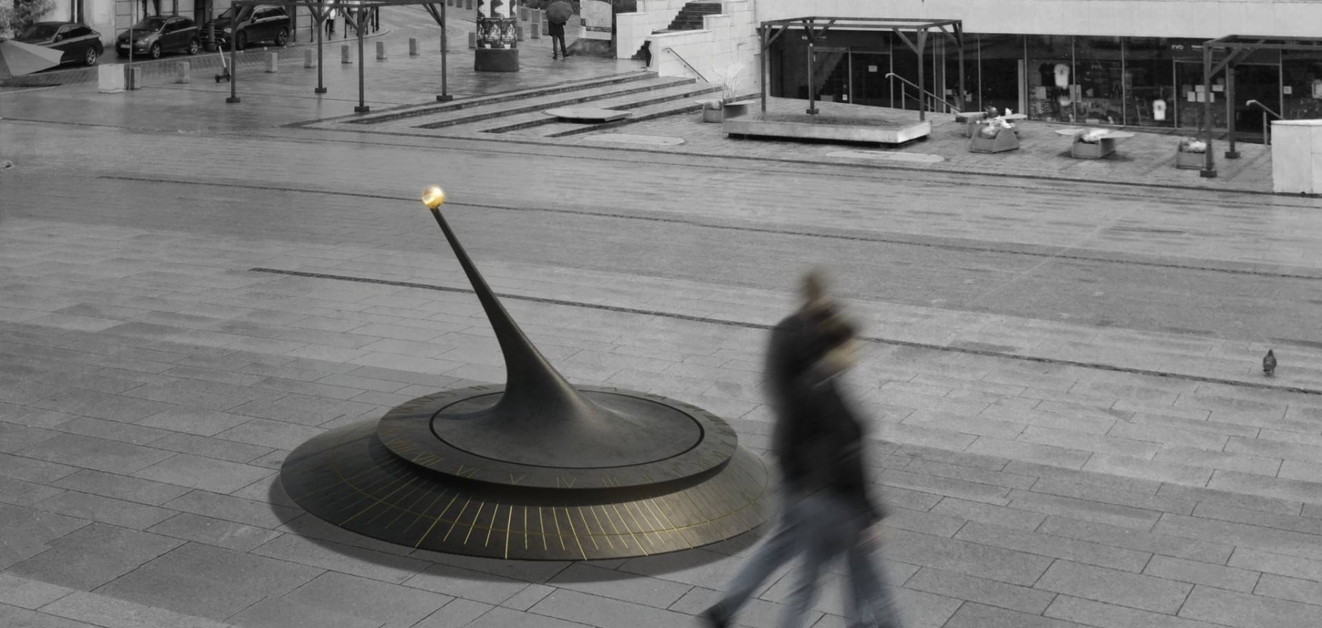 Odsłonięcie 24-godzinnego Zegara Słonecznego pod Wawelem. Designerski projekt