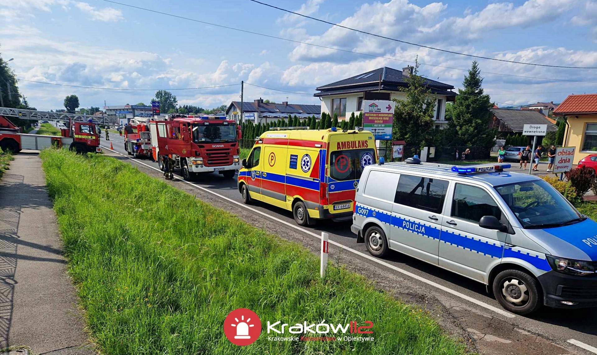 Tragiczny w skutkach pożar koło Krakowa, nie żyje jedna osoba