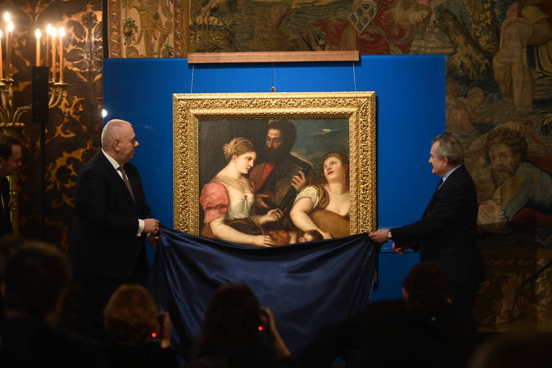 Sasin z Glińskim odsłonili na Wawelu obraz Tycjana. Kupiono też inne dzieła