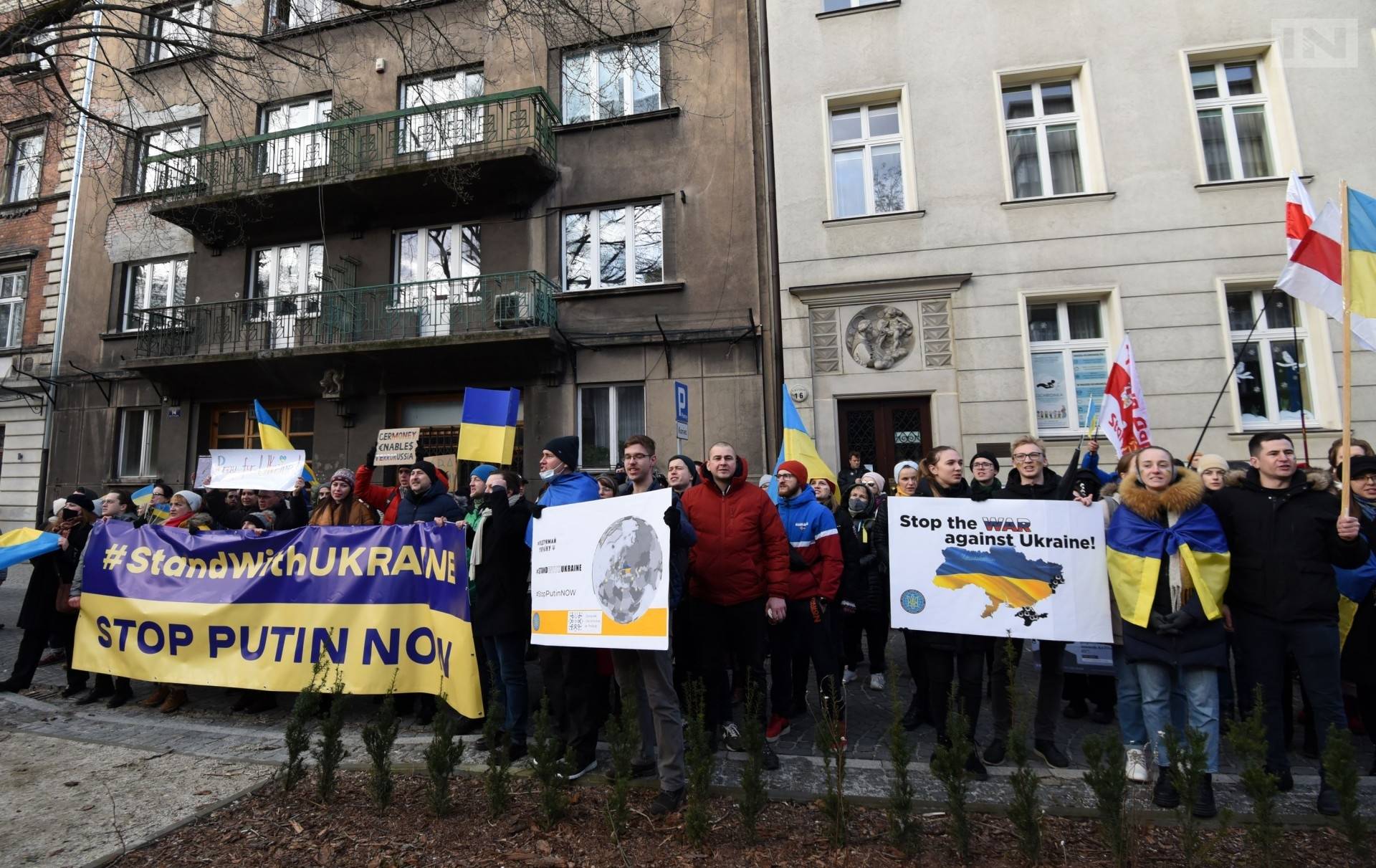 Protest przed rosyjskim konsulatem. Nie dla bandyckiej napaści na Ukrainę