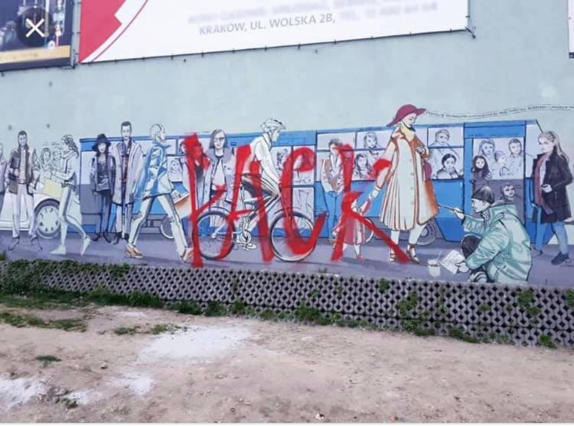 Chcą namierzyć wandala, który niszczy krakowskie murale