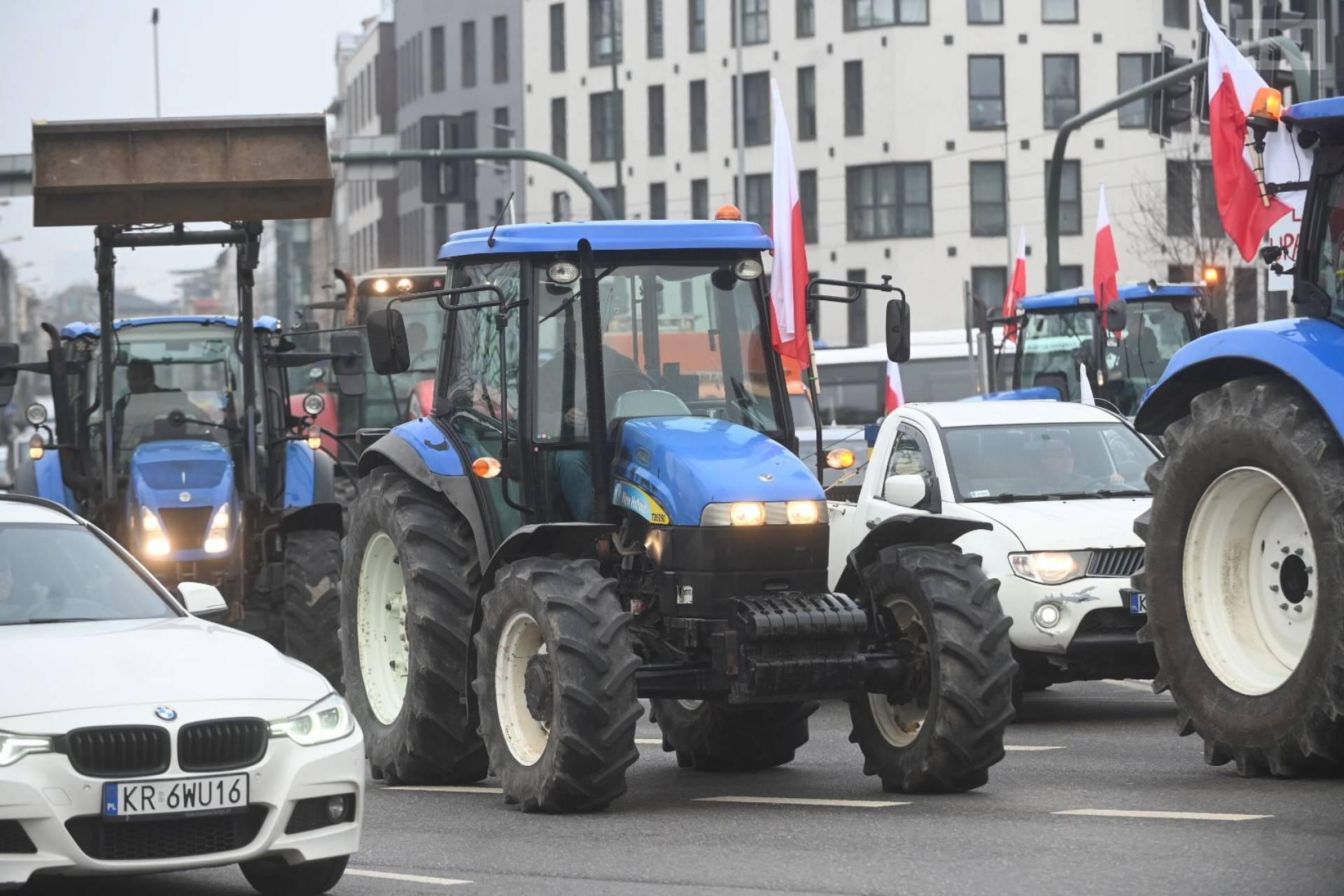 Dwa tysiące ciągników zablokuje Kraków, protest rolniczych przedsiębiorców
