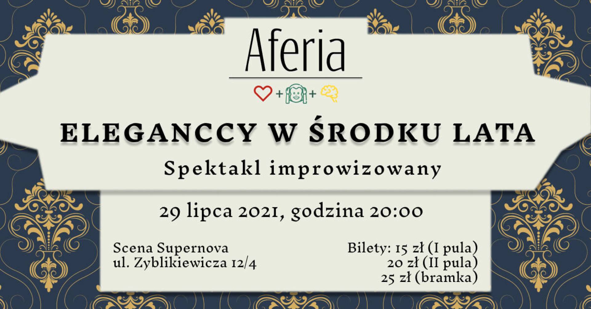 Eleganccy w środku lata, spektakl improwizowany