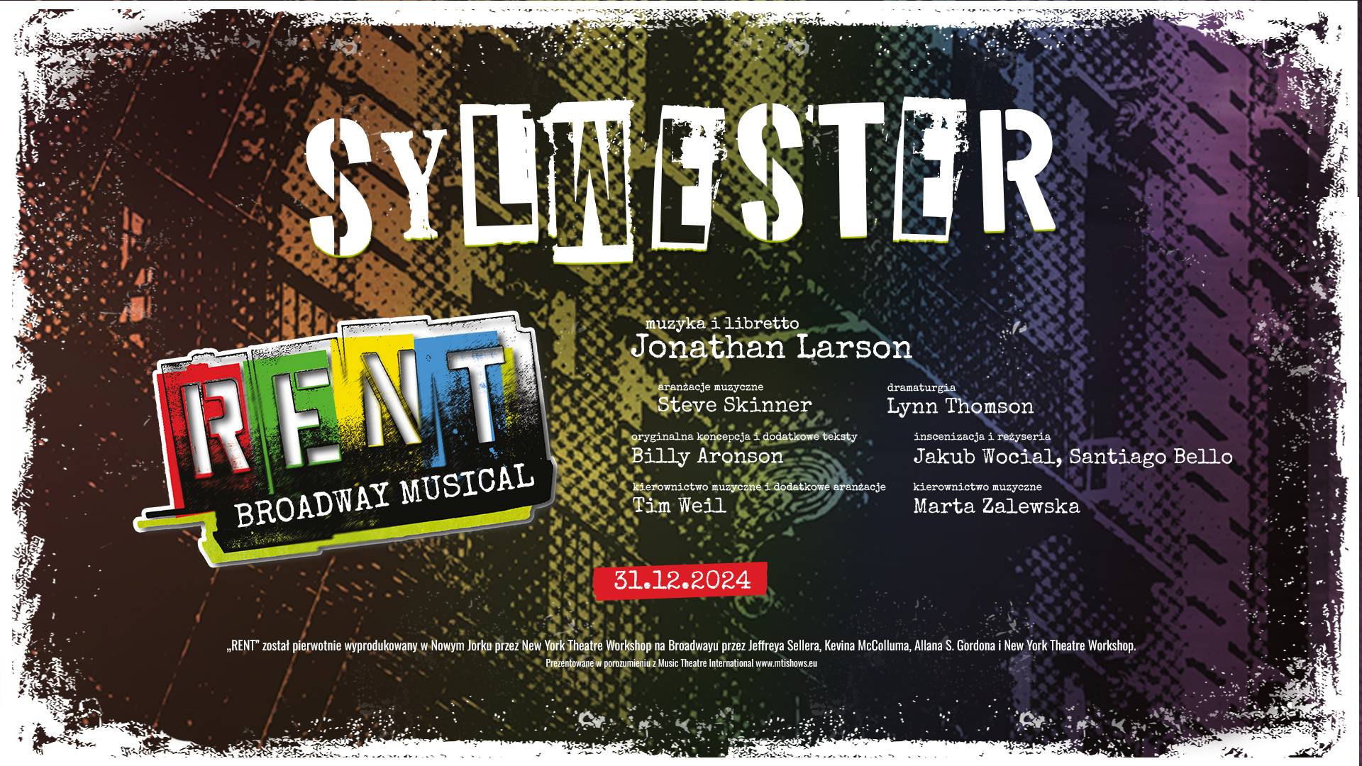 Sylwester z "RENT" w VARIETE!