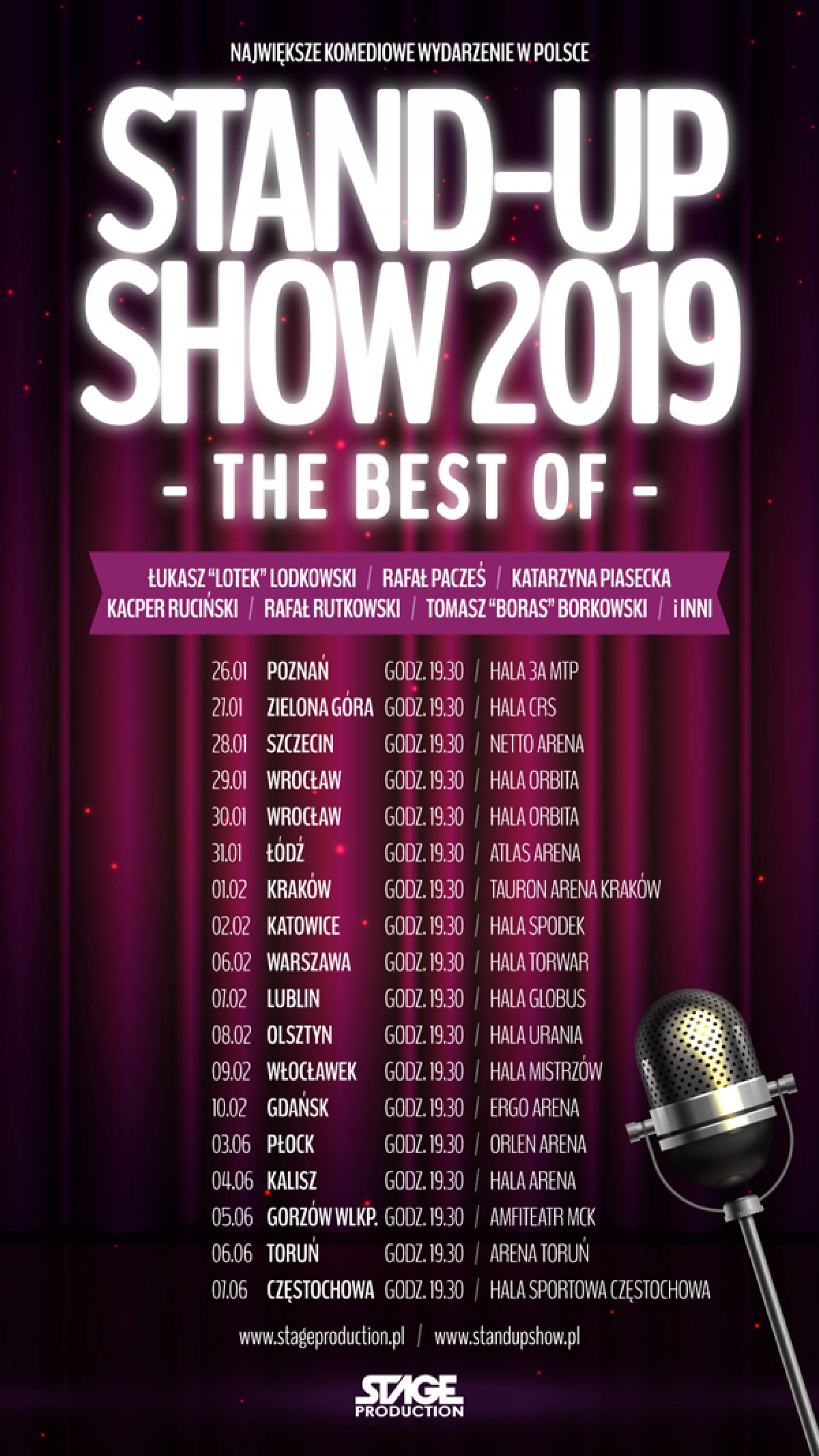 Kraków: Stand-up Show 2019 - The best of - TAURON Arena Kraków