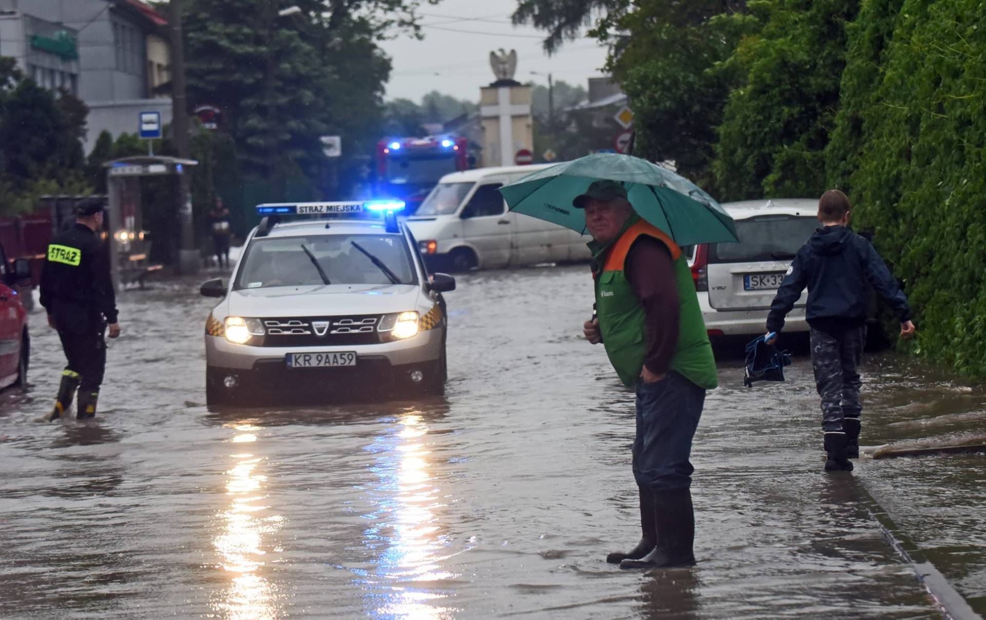 Powódź w Bieżanowie, maj 2019 - fot. Marek Lasyk