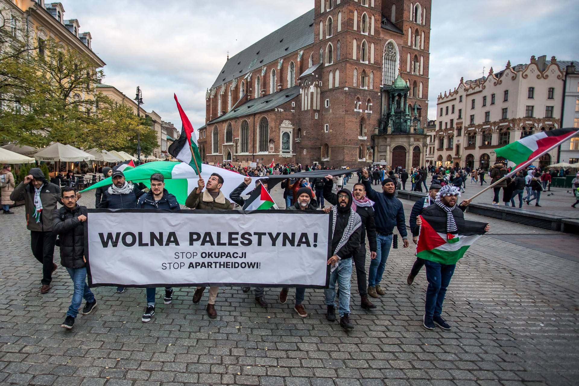 Palestyńczycy na krakowskim Rynku, kolejny protest