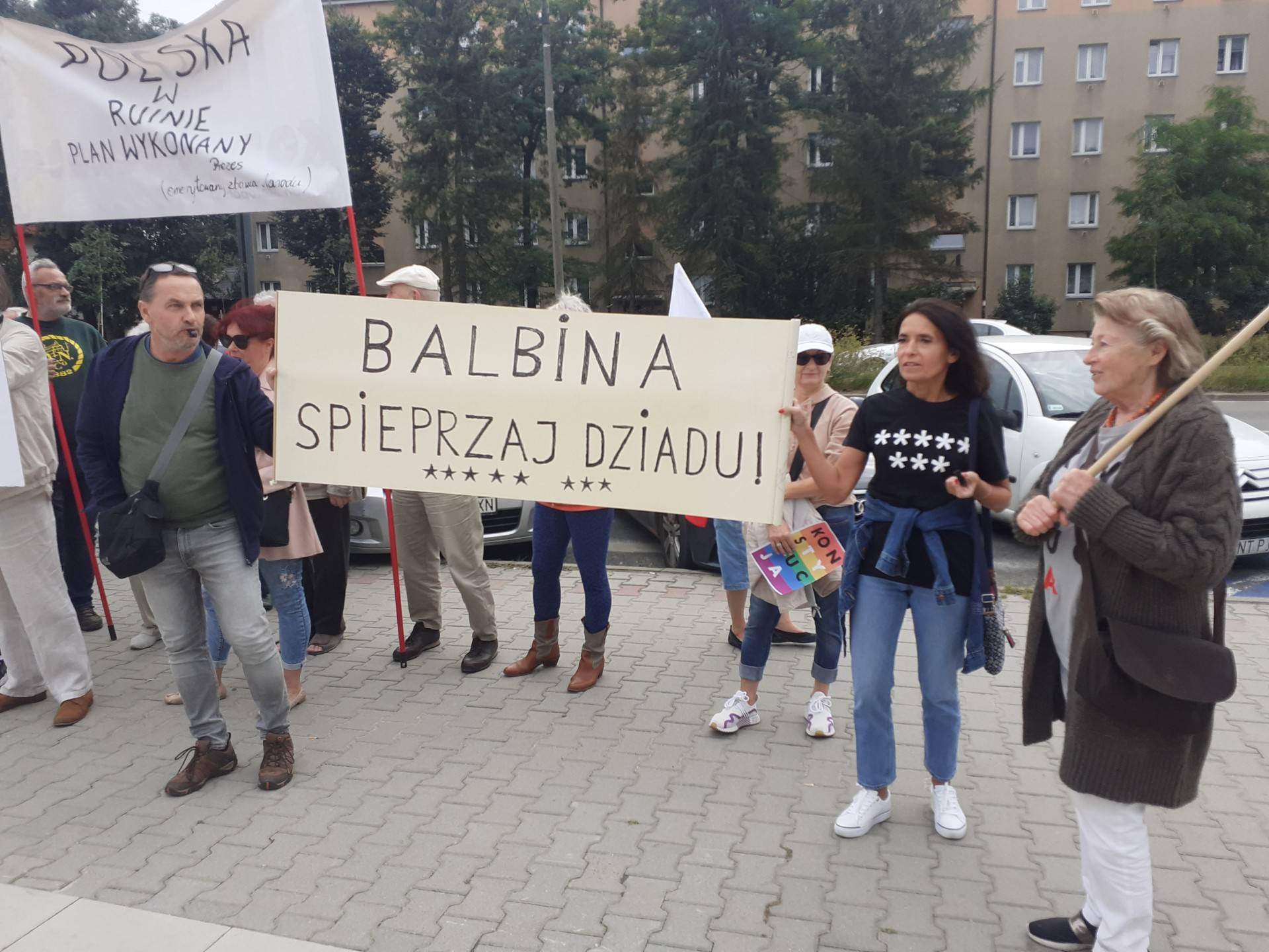 Tak witano Kaczyńskiego w Nowym Targu, na spotkanie ich nie wpuścili