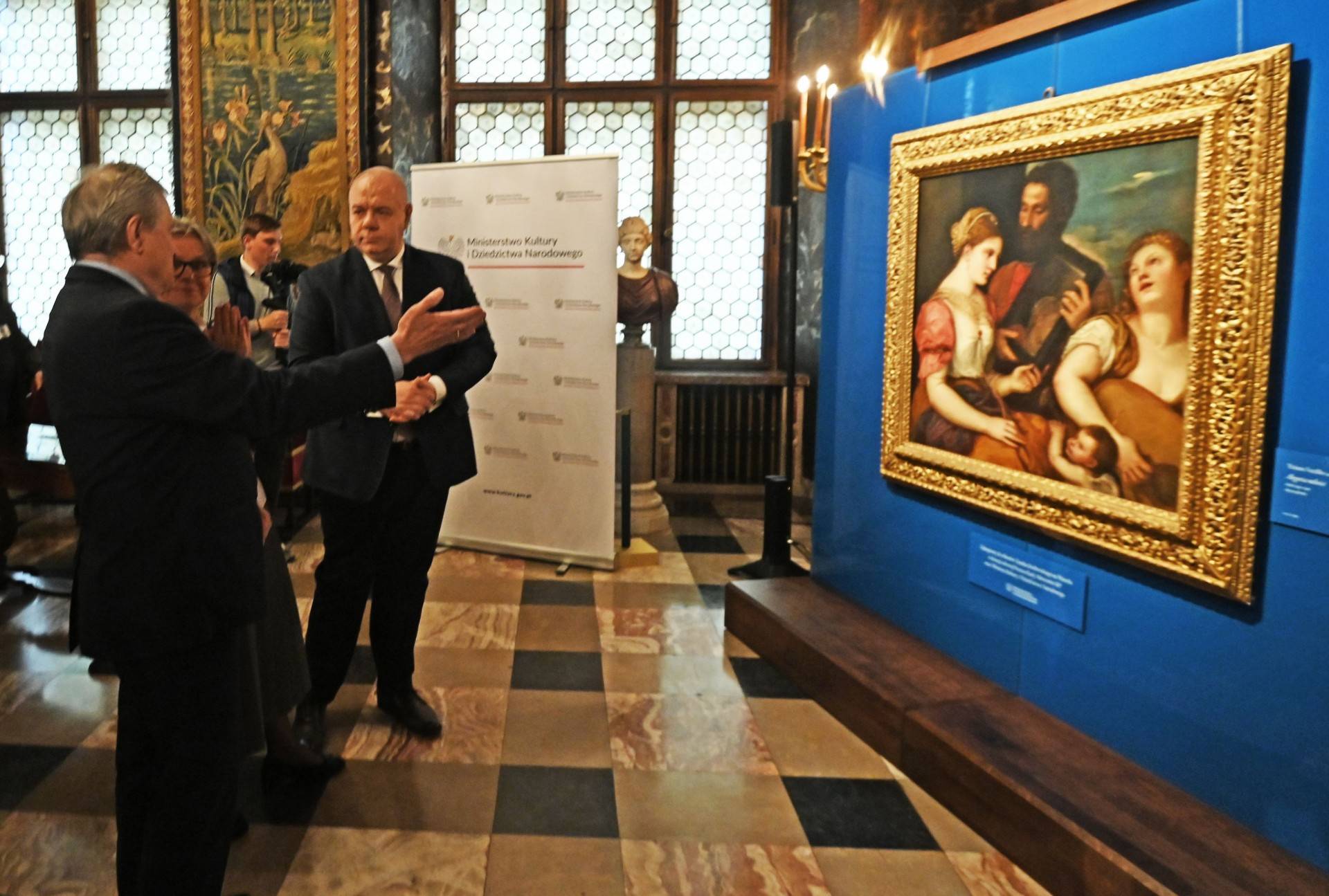 Sasin i Gliński otworzyli na Wawelu wystawę „Tycjan i inni". Nowa, cenna kolekcja