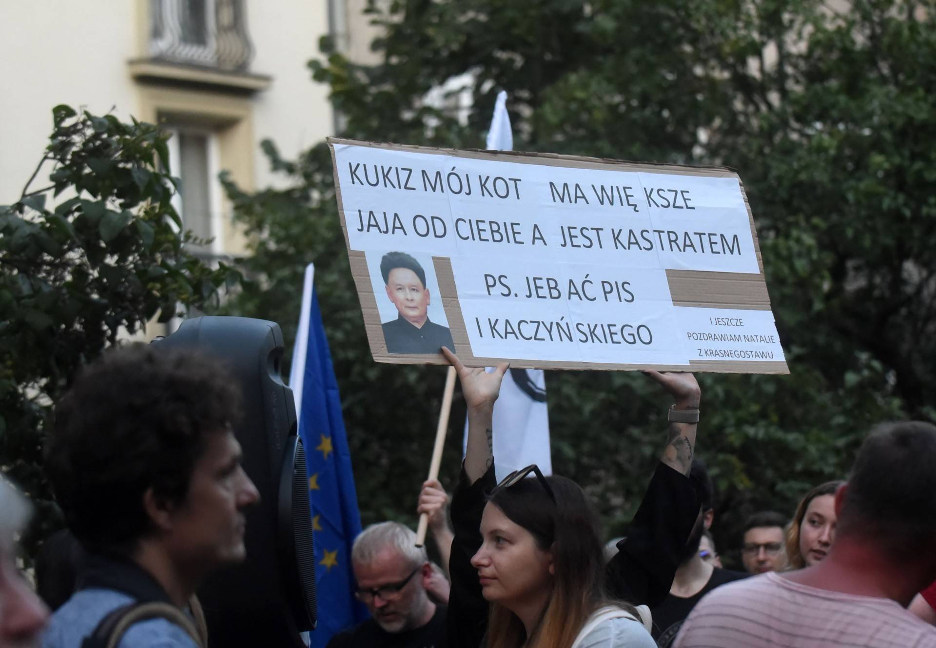 Protest przed siedzibą PiS, fot. Marek Lasyk