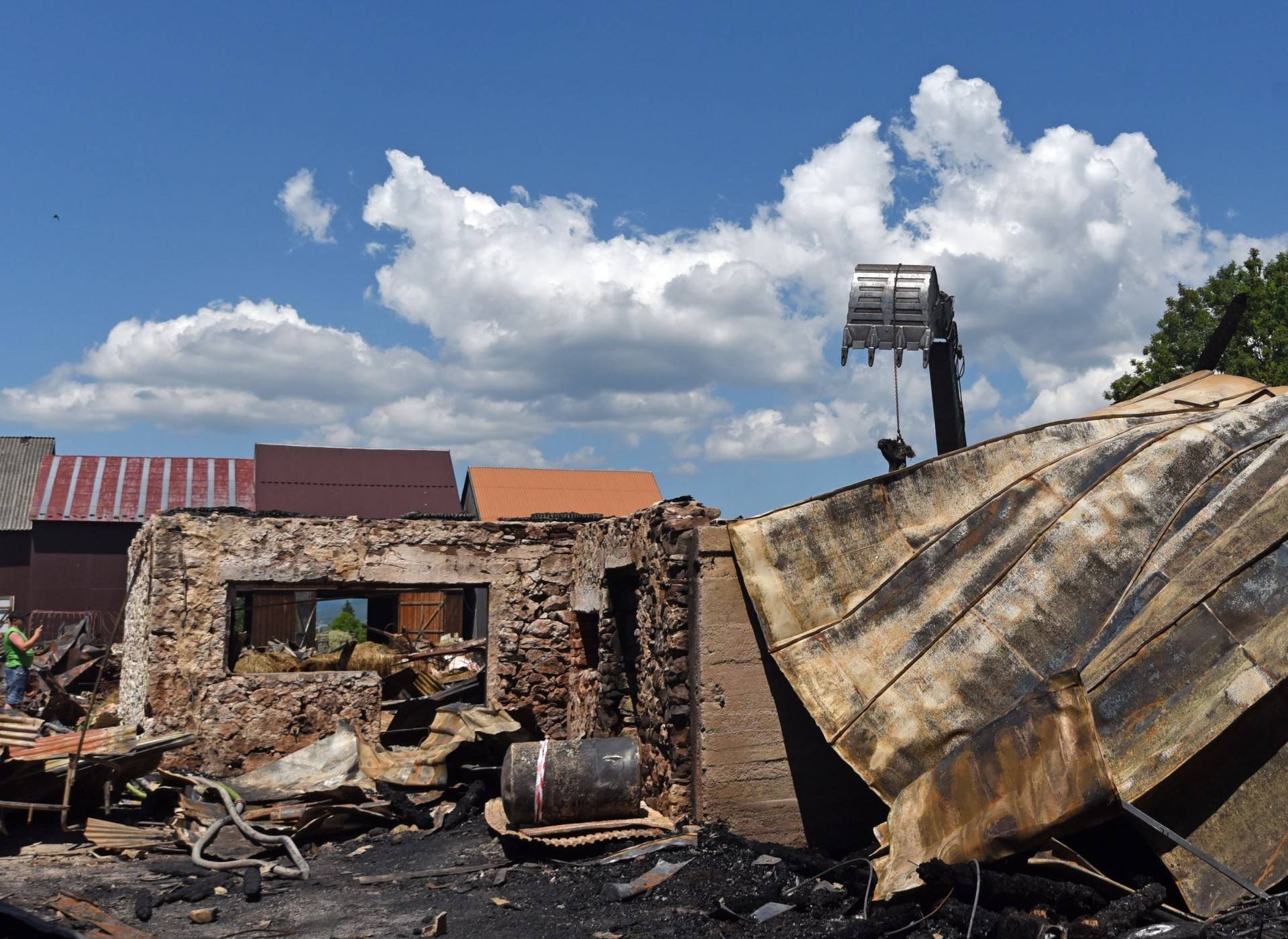 Koszmarny obraz zniszczeń po pożarze na Spiszu. Fot. Marek Lasyk