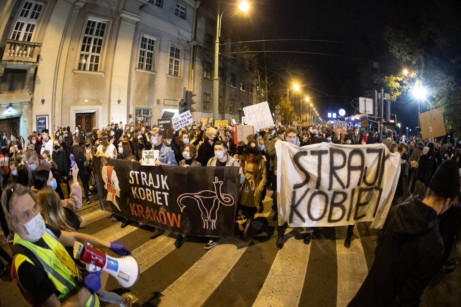 Strajk Kobiet zablokował Kraków, fot. Jan Graczyński