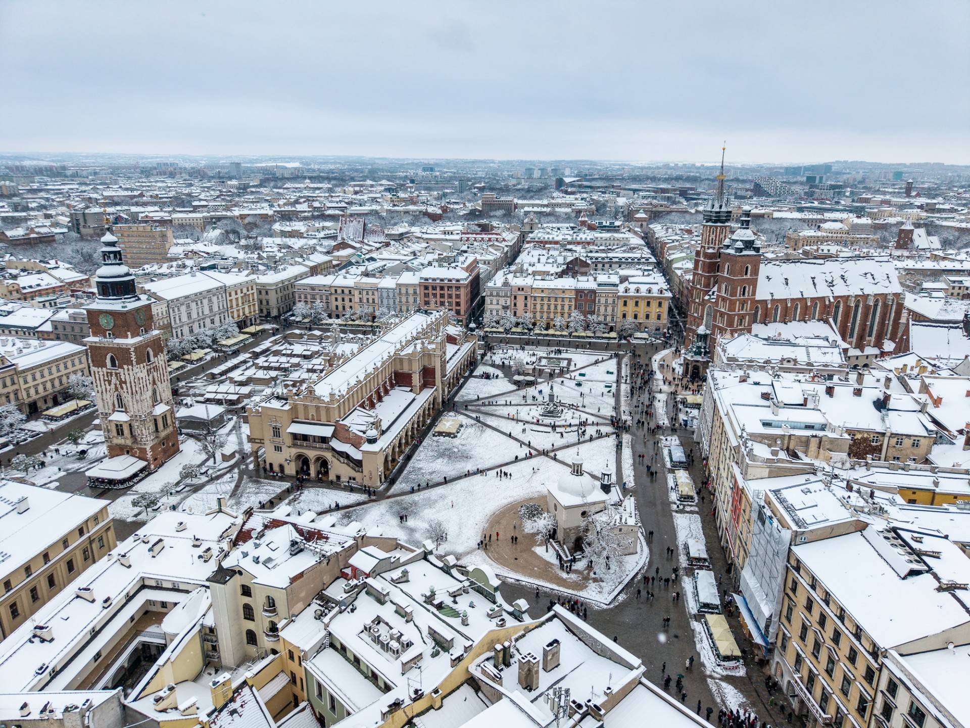 Zima zagościła w Krakowie, miasto wygląda bajecznie!