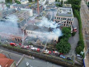 Pożar przy ulicy Lubicz, ogień w budynku dawnego kina Młoda Gwardia