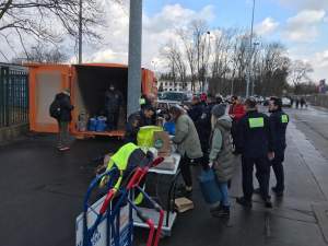 Stadion Miejski im. Henryka Reymana: zbiórka dla Ukrainy, fot. Jan Graczyński