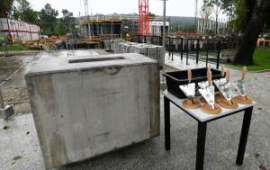 Wmurowanie aktu erekcyjnego pod budowę Krakowskiego Centrum Muzyki