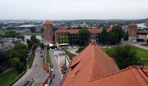 Piękny taras widokowy na Wawelu, każdy może tu wejść