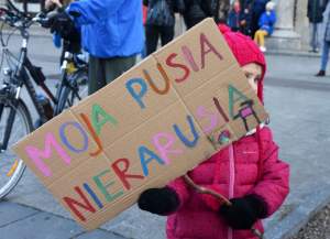 Protest matek Polek z dziećmi: barwny i spokojny...