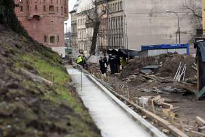 Miejsce tragedii pod Wawelem. Zginął człowiek