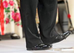 Buty prezesa w ruinie, czyli wiec Kaczyńskiego w obiektywie