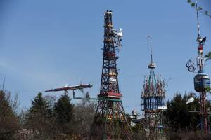 Takie "cuda" na trasie Nowohuckiego Szlaku Rowerowego...