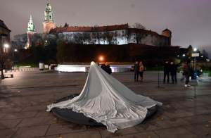 Odsłonięcie całodobowego zegara słonecznego, nowa atrakcja pod Wawelem