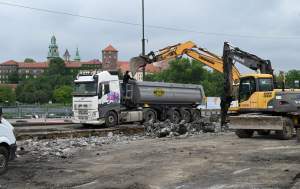 Na Moście Grunwaldzkim prace wre, na razie zgodnie z planem