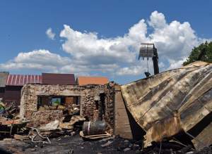 Koszmarny obraz zniszczeń po pożarze na Spiszu. Fot. Marek Lasyk