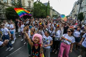 Tęczowy Kraków pięknie świętował, po raz pierwszy z prezydentem miasta
