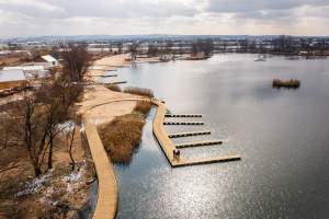 Tak wyglądało kąpielisko w Przylasku Rusieckim wczesną wiosną, fot. Jan Graczyński