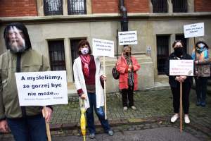 "Myśleliśmy, że gorzej nie będzie". Protest przeciwko ministrowi