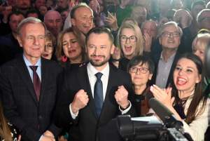 Wieczór wyborczy w sztabie Aleksandra Miszalskiego, radość, niepewność, zwycięstwo