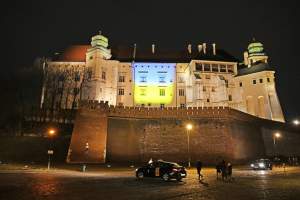 Kraków solidarny z Ukrainą. Walczą również za naszą wolność