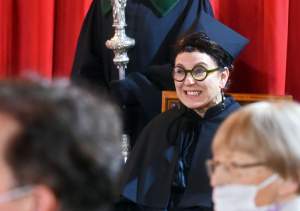 Tytuł doktora honoris causa UJ dla Olgi Tokarczuk. Fot. Marek Lasyk