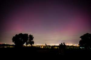 Zorza polarna nad Krakowem, co za widok!