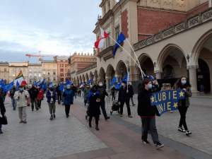 "My zostajemy. Jesteśmy Europą", protest na Rynku