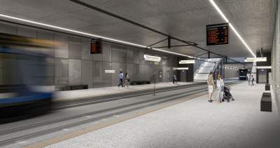 Kolejny podziemny przystanek tramwajowy w Krakowie