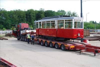 Tramwaj z Warszawy na krakowskich ulicach. Po raz pierwszy taka sytuacja