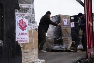 Archidiecezja Krakowska z pomocą dla Kijowa. Pierwszy transport na miejscu
