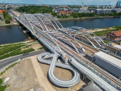 Kładka pieszo-rowerowa między Zabłociem a Grzegórzkami gotowa! Wkrótce otwarcie