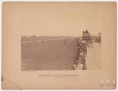 Pierwszy wyścig konny w Krakowie, był taki tor...