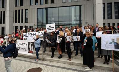 Protest przeciwko szykanowaniu sędziów. Troje sprawiedliwych