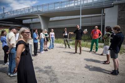 W ciągu dwóch dni zaprojektowali park nieopodal stacji Kraków - Zabłocie