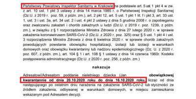 Krakowski sanepid wysyła na kwarantannę do... przeszłości