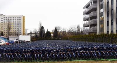 Cmentarzysko dla miejskiego roweru, widok niezwykły
