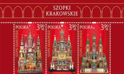 Poczta Polska wydała znaczki z krakowskimi szopkami