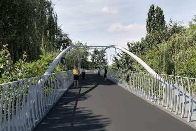 Tak ma wyglądać kładka pieszo-rowerowa pomiędzy ul. Żabiniec a Al. 29 Listopada